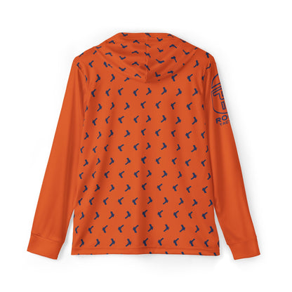 Orange Double Stack Hooded Sunshirt