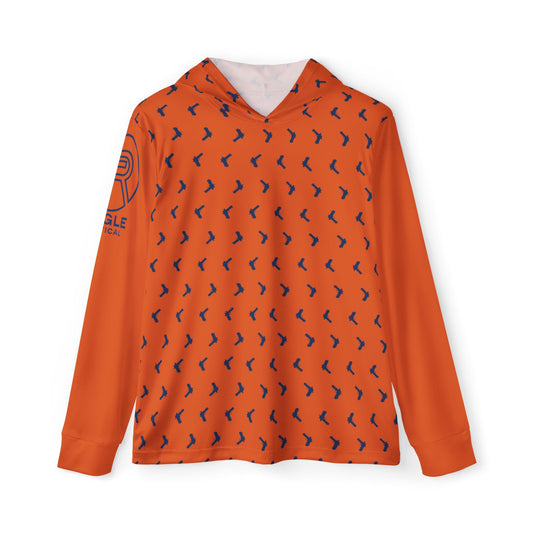 Orange Double Stack Hooded Sunshirt