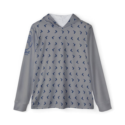 Grey Double Stack Hooded Sunshirt