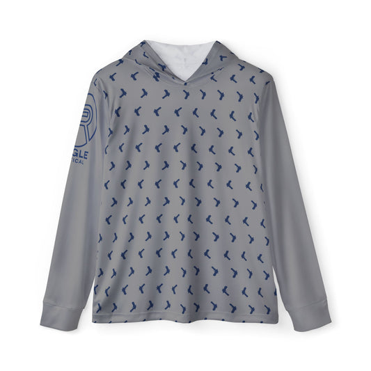 Grey Double Stack Hooded Sunshirt