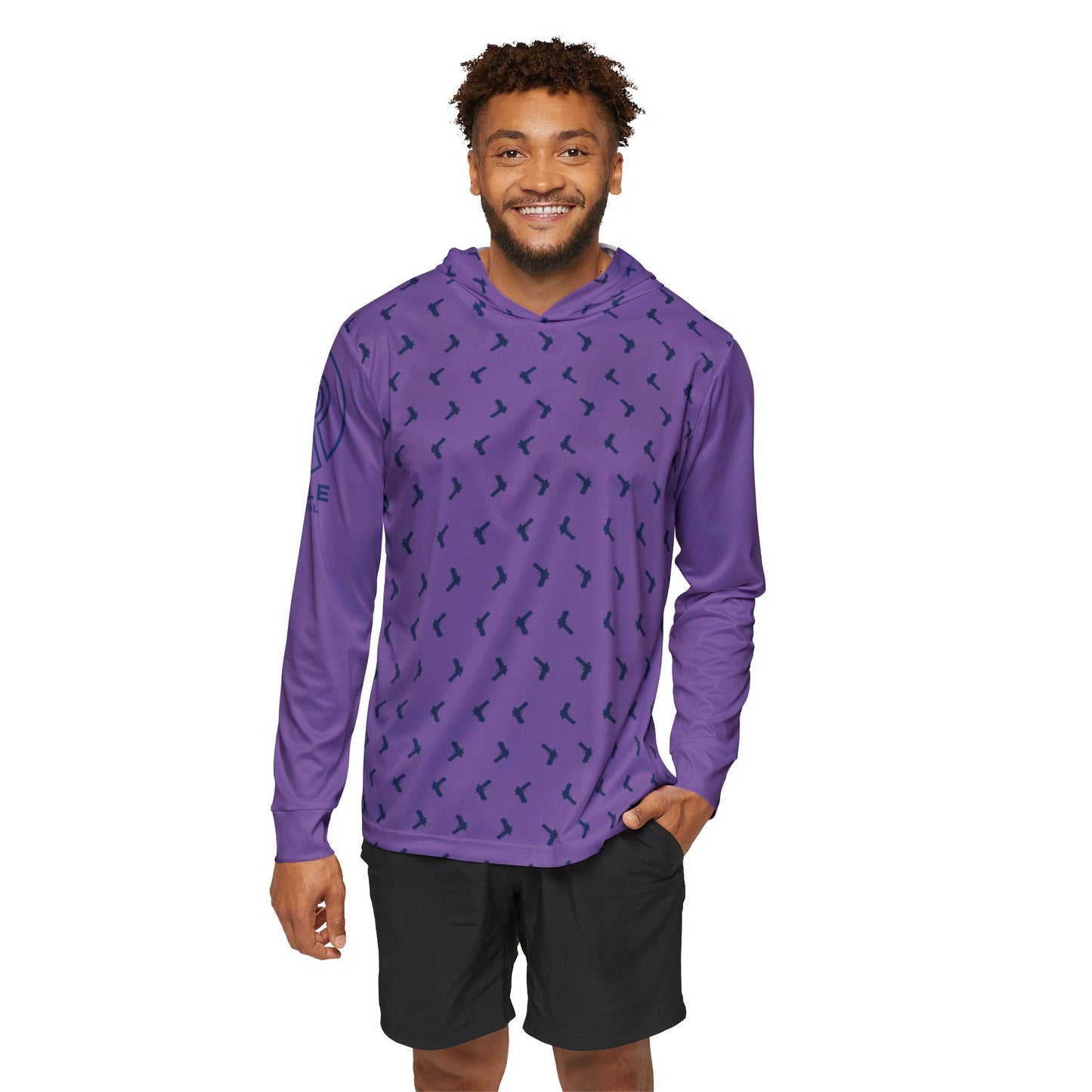 Purple Double Stack Hooded Sunshirt