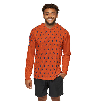 Orange Double Stack Hooded Sunshirt