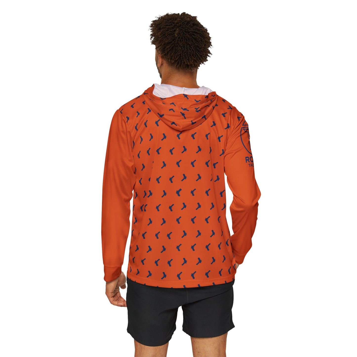 Orange Double Stack Hooded Sunshirt
