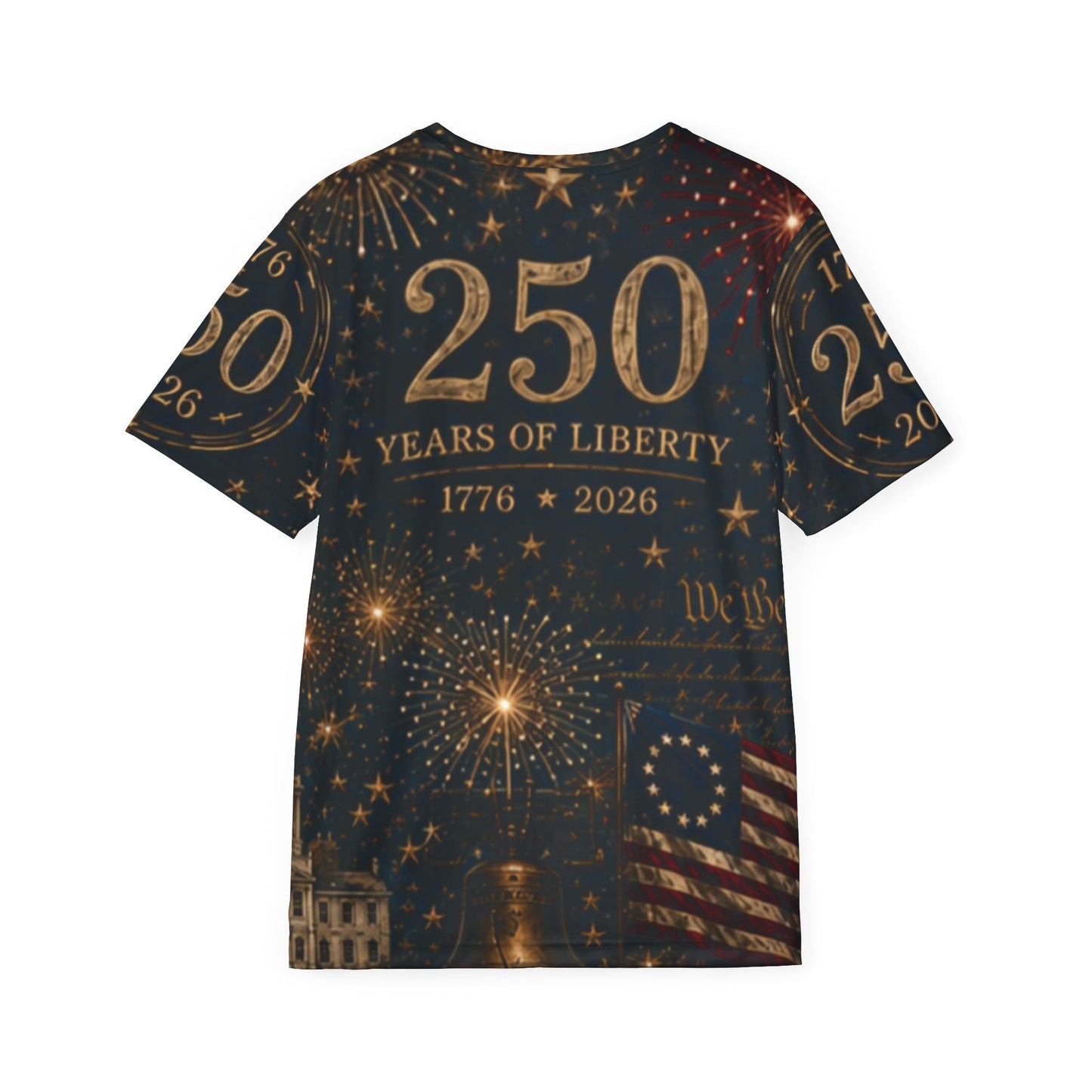 250 Years of Liberty Men's Jersey — Patriotic Eagle & Liberty Bell 1776–2026