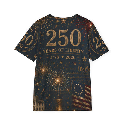 250 Years of Liberty Men's Jersey — Patriotic Eagle & Liberty Bell 1776–2026