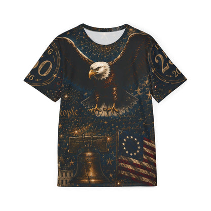 250 Years of Liberty Men's Jersey — Patriotic Eagle & Liberty Bell 1776–2026