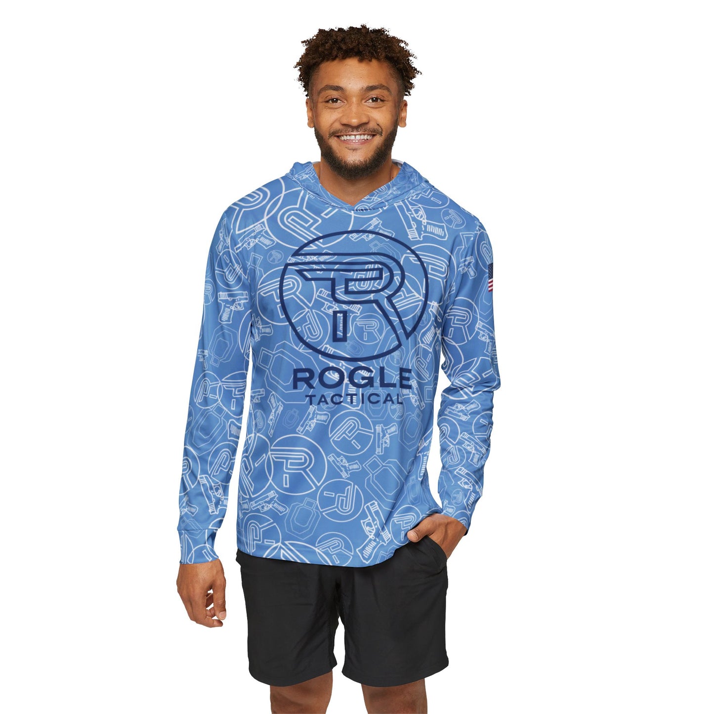 Official Rogle Tactical Hooded Sunshirt Blue